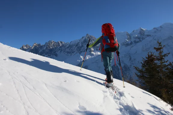 Montée en raquette.