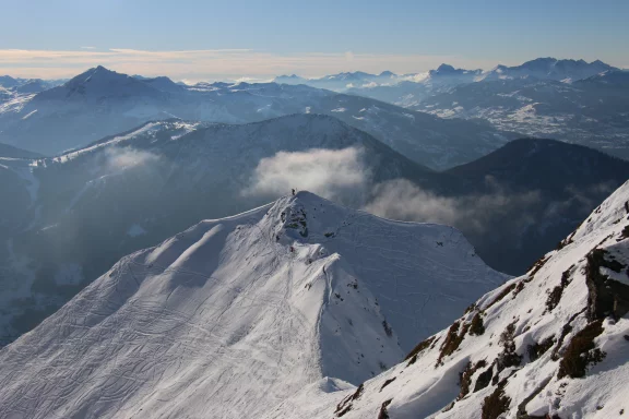 Ascension vers le plateau de Carlaveyron.