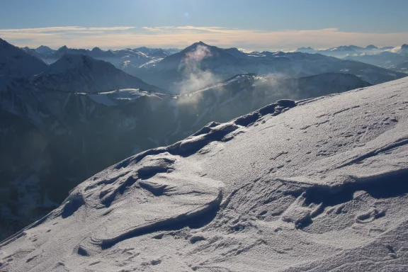 Vue splendide les montagnes alentours.