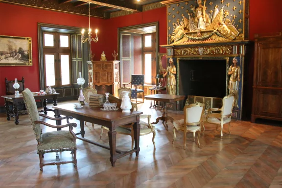 L'intérieur du château de Val.