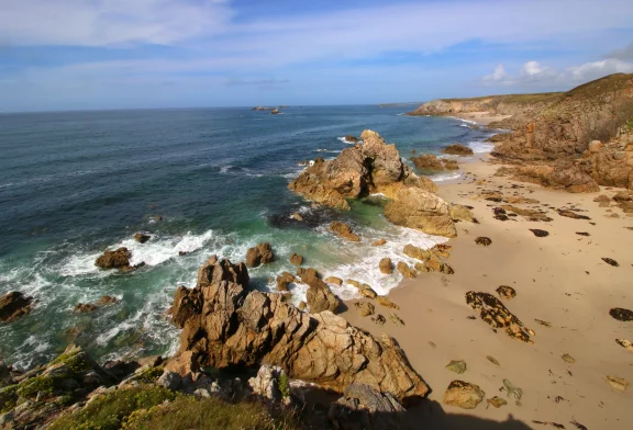 Paysage de la côte.