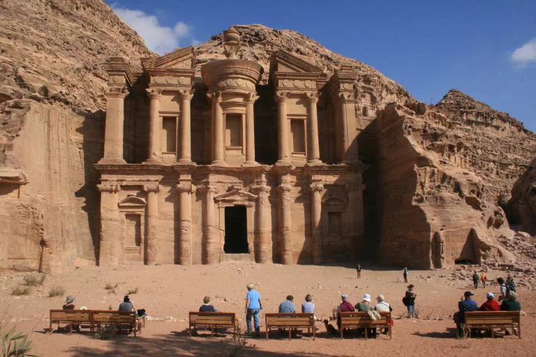 Petra, capitale des Nabatéens, une ancienne tribu arabe datant de deux siècles avant Jésus Christ.