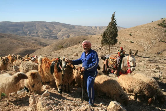 Berger dans la région du mont Nebo.