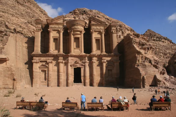 Petra, capitale des Nabatéens, une ancienne tribu arabe datant de deux siècles avant Jésus Christ.