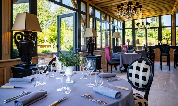 La verrière du restaurant.