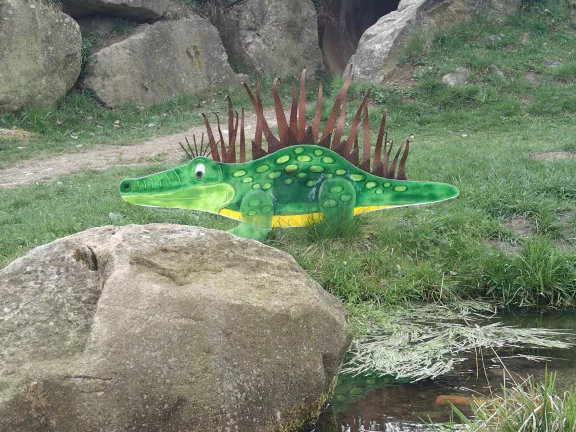 Arnbruck. D'étranges créatures se baladent dans le parc verrier.