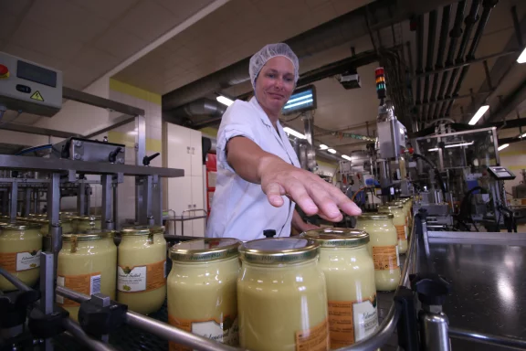 Fallot produit six millions de pots de moutarde produits chaque année.