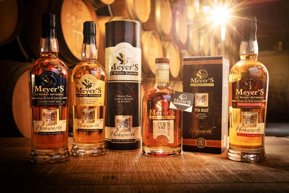 Meyer commercialise 25% de sa production de whisky à l'étranger.