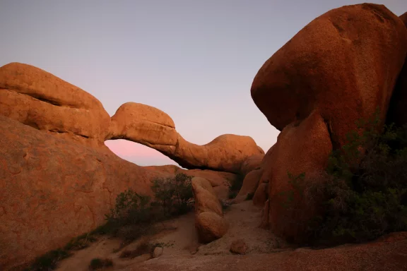 Cet arche en granit date du crétacé.