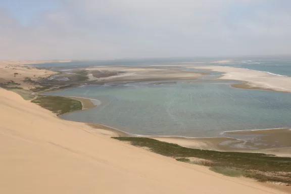 Le désert qui descend dans l'océan.