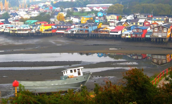 Castro et ses palafitos, île grande de Chiloé