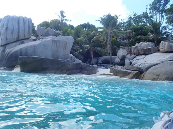 Anse Source d'argent sur La Digue, une des plus belles plages du monde. 