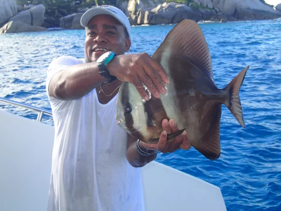 Quand Steve jette de la nourriture dans l'eau, il peut attrapper les poissons à la main. Avant de leur rendre leur liberté.