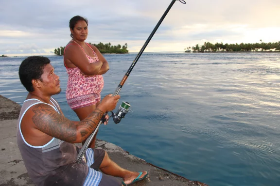 Pêcheur de barracuda.