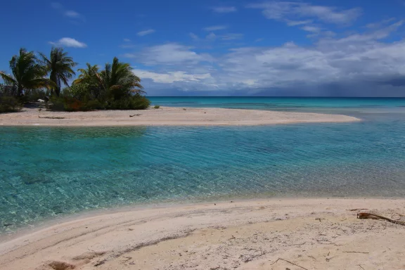 Plage de Rangiroa.