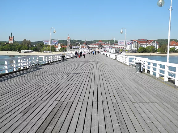 Sopot, la station balnéaire de Gdansk et sa jetée en bois.