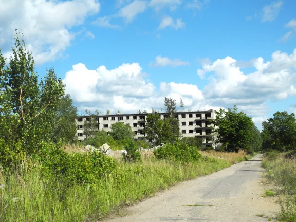 Ville fantôme Irbené Lettonie