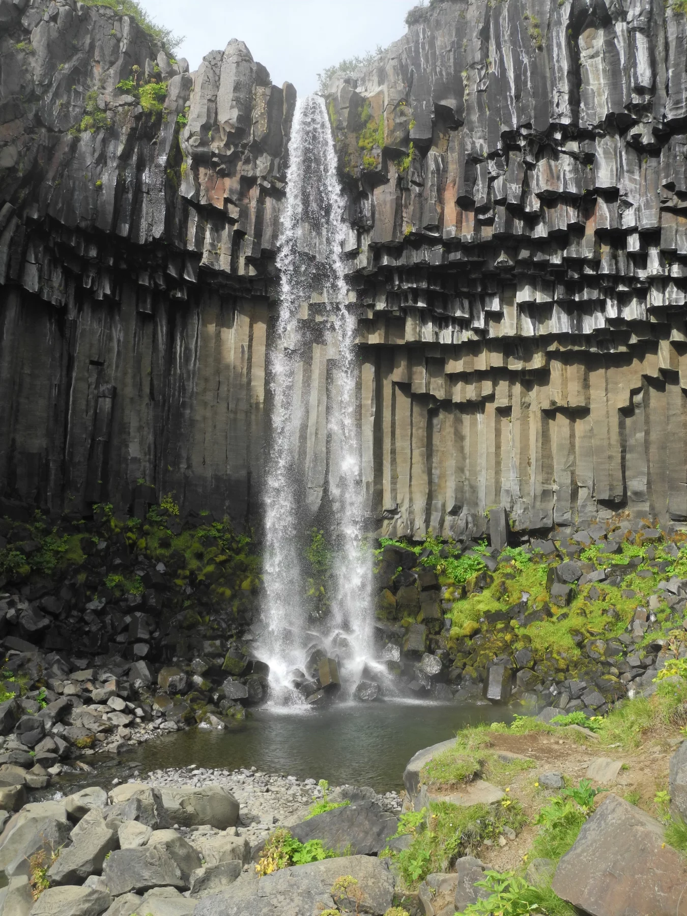 Cascade de Svartifoss, une superbe récompense après une belle dépense énergétique.
