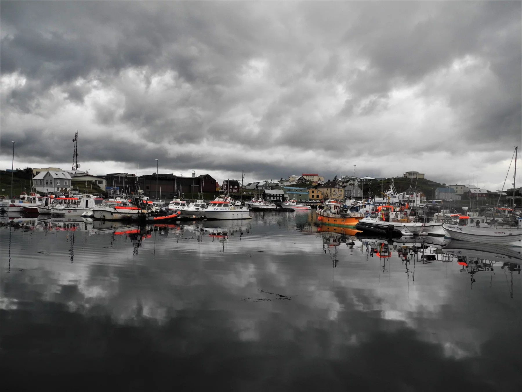 Le charmant port de Stykkisholmur sur la côte nord de la péinsule de Snæfellsnes.