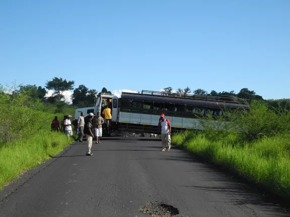 Barrage inattendu sur la RN7, plateau de Ihorumbe