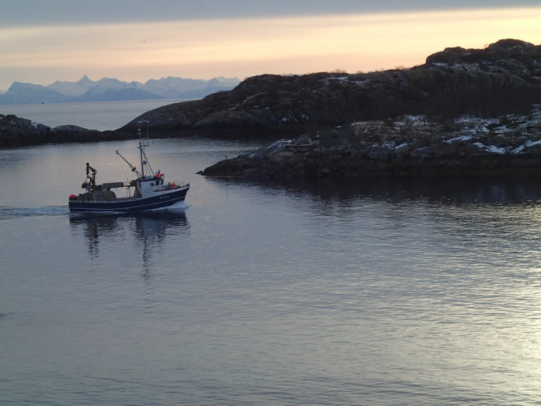 La pêche au skrei n'est autorisée qu'à partir de petits bâteaux.