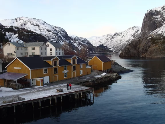 A Nusfjord, un petit musée raconte l'épopée des pêcheurs de skrei héroiques.