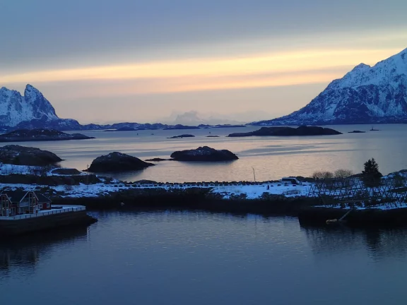 Instant magique lorsque le jour se lève.