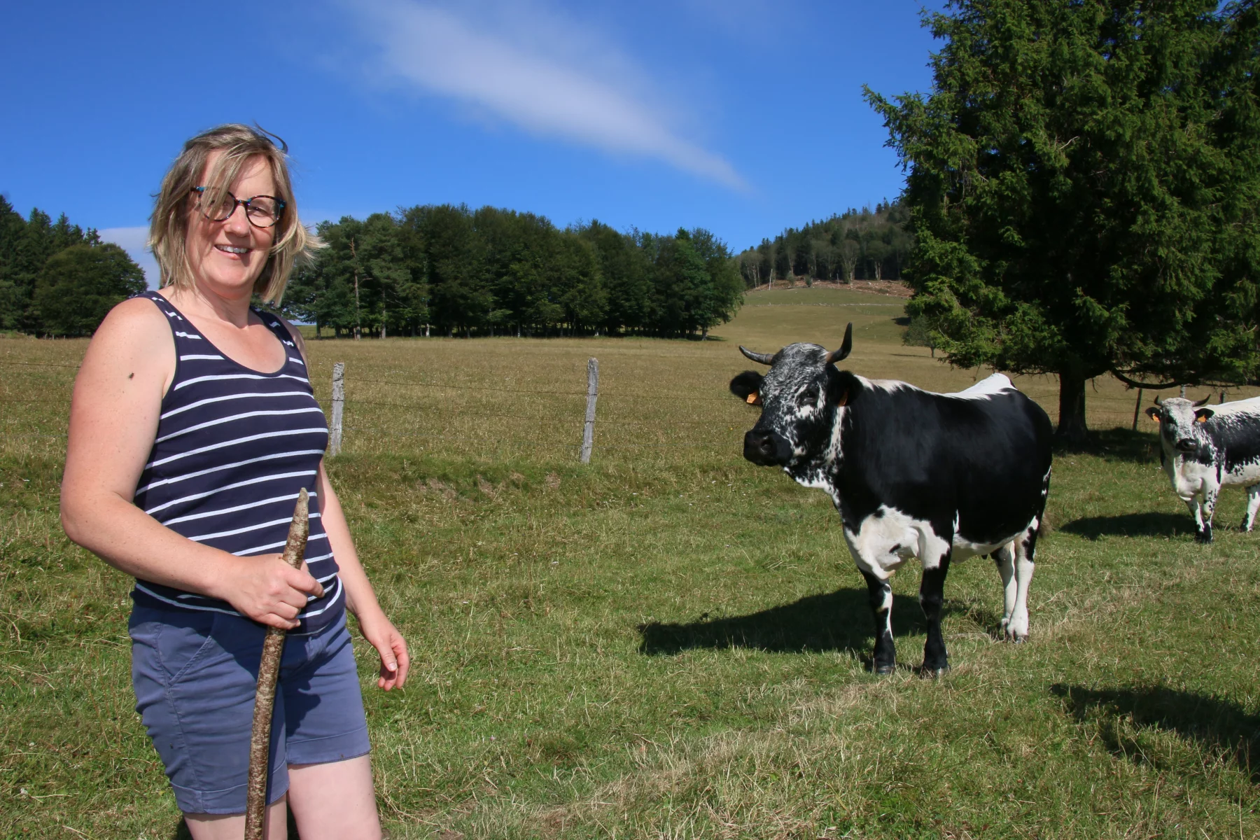 Anne Hirth habite à la ferme_auberge du Gresson toute l'année.